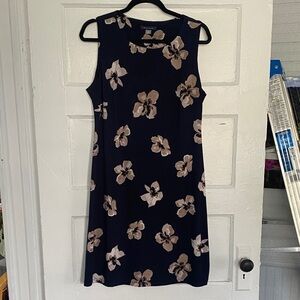 Tommy Hilfiger Sleeveless Dress - Navy and Beige